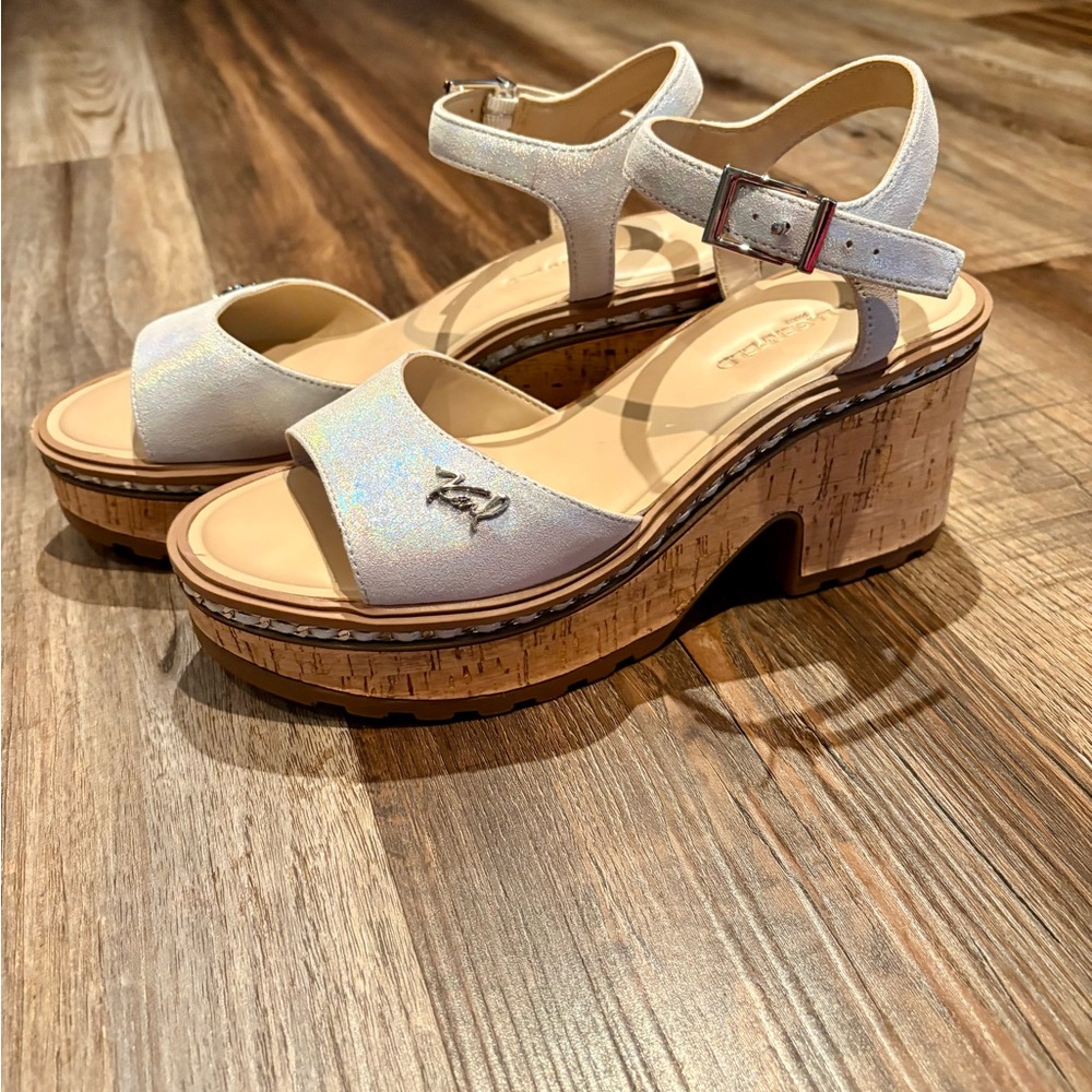 Karl Lagerfeld Silver Sandals